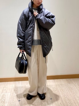 「TAION（タイオン）のアイテム（ダウンジャケット/コート）」を使った、ishiさん（レディース・154cm）の冬コーディネート