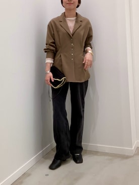 「テーラード」｜ishiさん（レディース・154cm）の春コーディネート