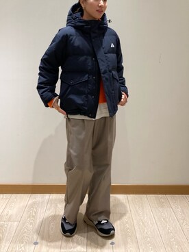 「GEVACO」｜「アイテム（ダウンジャケット/コート）」を使った、ishiさん（レディース・154cm）の冬コーディネート