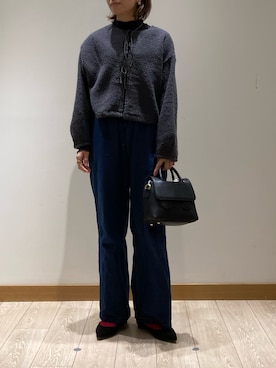 「GEVACO」｜「アイテム（Tシャツ/カットソー）」を使った、ishiさん（レディース・154cm）の冬コーディネート