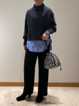 「PANIER（パニエ）のアイテム」を使った、ishiさん（レディース・154cm）の冬コーディネート