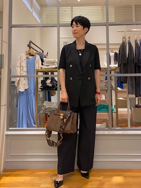「アイテム（チャーム）」を使った、Fujihiraさん（レディース・160cm）の夏コーディネート