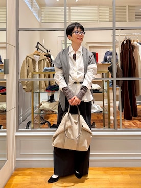 「NOLLEY’S Sophi（ノーリーズソフィ）のアイテム」を使った、Fujihiraさん（レディース・160cm）の秋コーディネート
