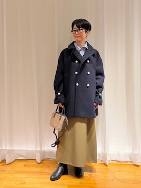 「NOLLEY’S（ノーリーズ）のアイテム」を使った、Fujihiraさん（レディース・160cm）の秋コーディネート