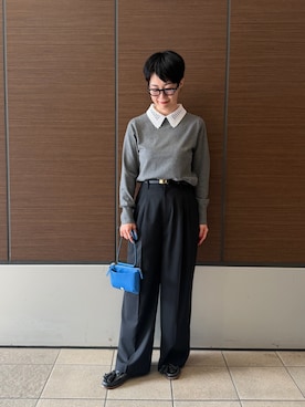 「NOLLEY’S Sophi（ノーリーズソフィ）のアイテム」を使った、Fujihiraさん（レディース・160cm）の秋コーディネート
