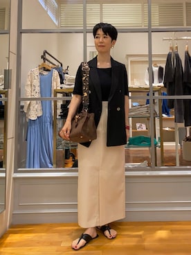 「アイテム（チャーム）」を使った、Fujihiraさん（レディース・160cm）の夏コーディネート