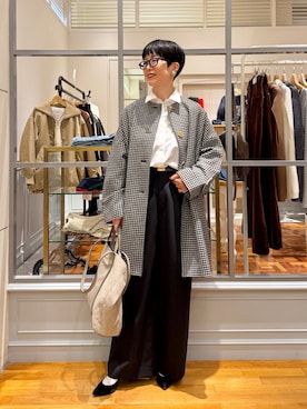 「NOLLEY’S Sophi（ノーリーズソフィ）のアイテム」を使った、Fujihiraさん（レディース・160cm）の秋コーディネート