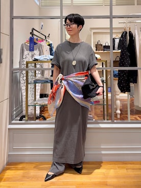 「NOLLEY’S（ノーリーズ）のアイテム」を使った、Fujihiraさん（レディース・160cm）の春コーディネート