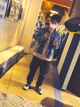 「Jordan（ジョーダン）のアイテム（パンツ）」を使った、doppo11さん（メンズ・175cm）の冬コーディネート