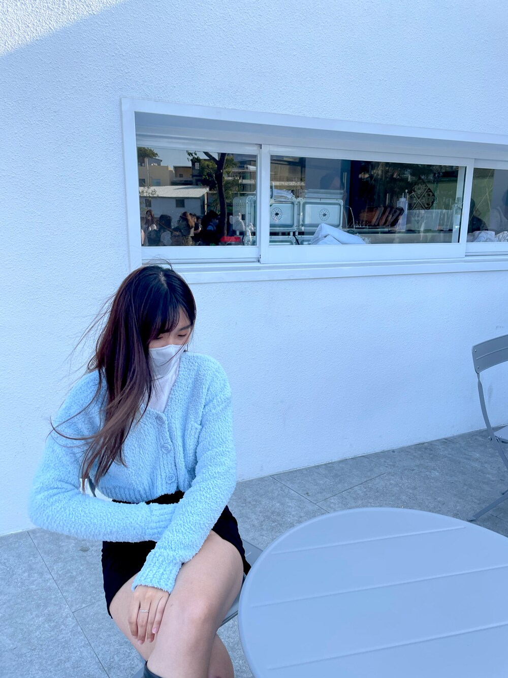 「高雄、內惟藝術中心、咖啡廳」｜「ATTENTIONのアイテム（その他トップス、ホワイト系）」を使った、juby1003さん（レディース・170cm）の冬コーディネートの1枚目の写真