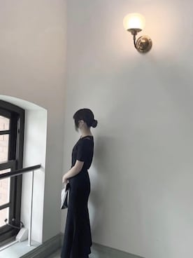 「アイテム（トートバッグ、シルバー系）」を使った、みずきさん（レディース・160cm）の冬コーディネート