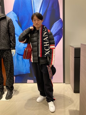 「ARMANI EXCHANGE（アルマーニエクスチェンジ）のアイテム」を使った、いおりんさん（メンズ・166cm）の秋コーディネート