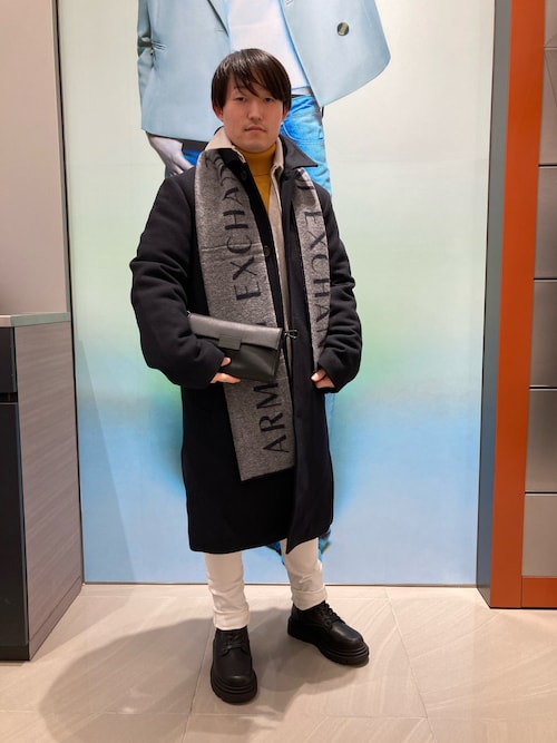 ARMANI EXCHANGE ニットジャケットコート 新品未使用品 ARMANI EXCHANGE ダウンジャケット ダウン 「A|X アルマーニ