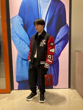 「アイテム（ポーチ）」を使った、いおりんさん（メンズ・166cm）の秋コーディネート