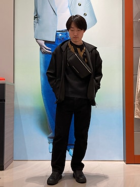 「アイテム（ボディバッグ/ウエストポーチ）」を使った、いおりんさん（メンズ・166cm）の秋コーディネート