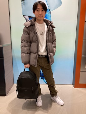 「アイテム（バックパック/リュック）」を使った、いおりんさん（メンズ・166cm・20代）の秋コーディネート