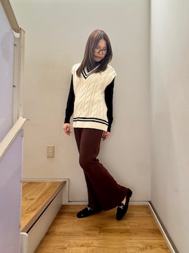 「Mila Owen（ミラオーウェン）のアイテム」を使った、卑弥呼 明治神宮前店 NICALさん（レディース・162cm）の秋コーディネート