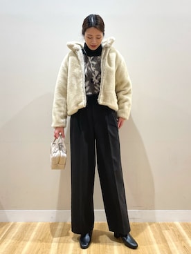 「高身長女子」｜ナカゾノさん（レディース・170cm）の冬コーディネート