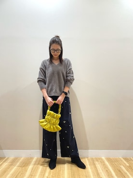 ナカゾノさん（骨格ナチュラル・レディース・170cm）の秋コーディネート