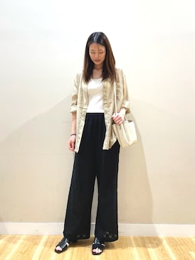 ナカゾノさん（レディース・170cm）の春コーディネート