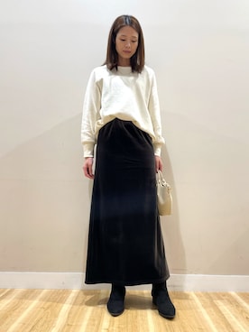 「アイテム（アクセサリー）」を使った、ナカゾノさん（レディース・170cm）の秋コーディネート