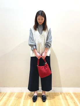 「ITEMS URBANRESEARCH（アイテムズ アーバンリサーチ）のアイテム」を使った、ナカゾノさん（レディース・170cm）の春コーディネート
