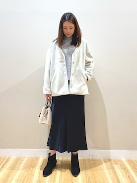 「アイテム（ハンドバッグ）」を使った、ナカゾノさん（レディース・170cm・30代）の冬コーディネート