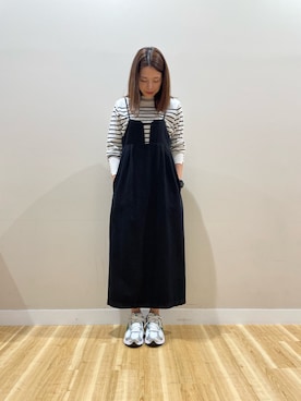 「アイテム（ワンピース/ドレス）」を使った、ナカゾノさん（レディース・170cm）の秋コーディネート
