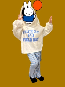 「アイテム（パーカー）」を使った、09180312さん（キッズ・110cm）の冬コーディネート