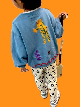 「アイテム（スウェットパンツ）」を使った、09180312さん（キッズ・110cm）の冬コーディネート