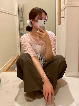 「アイテム（リング）」を使った、121424hmさん（レディース・163cm）の秋コーディネート
