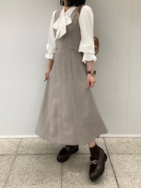 「ブラウスコーデ」｜ゲートウォーク店さん（レディース・151cm）の秋コーディネート