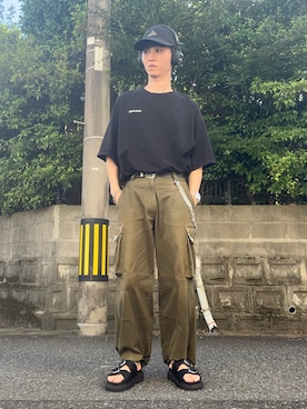 「LAD MUSICIAN（ラッドミュージシャン）のアイテム（帽子）」を使った、tyss244さん（メンズ・174cm）の夏コーディネート