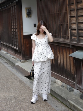 「NATURAL BEAUTY BASIC（ナチュラルビューティーベーシック）のアイテム」を使った、maiさん（レディース・154cm）の夏コーディネート
