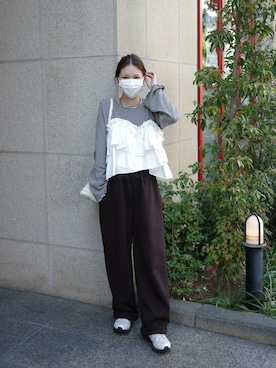 「loni（ロニ）のアイテム」を使った、maiさん（レディース・154cm）の冬コーディネート