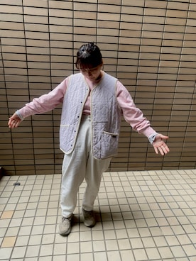 「nico（ニコ）のアイテム」を使った、ももさん（レディース・151cm）の春コーディネート