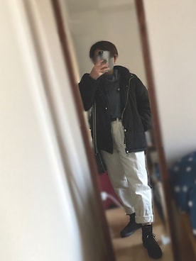 「BEAMS（ビームス）のアイテム（ピアス（両耳用））」を使った、jo-ge さん（レディース・151cm）の冬コーディネート