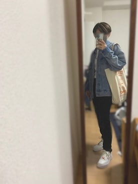 「RAG MACHINE（ラグマシーン）のアイテム（ジャケット/アウター）」を使った、jo-ge さん（レディース・151cm）の春コーディネート