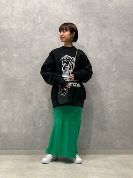 「ピーナッツ(PEANUTS)」｜HIJIRIさん（レディース・156cm）の秋コーディネート