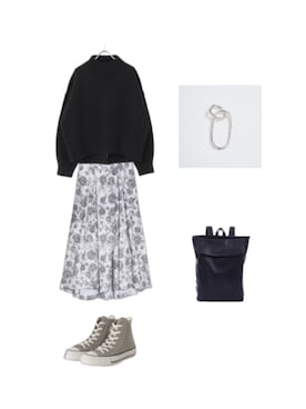 Hana.さん（レディース・155cm）の冬コーディネート