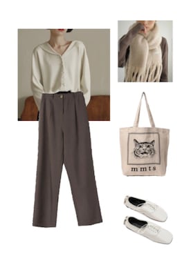 「mmts（マミタス）のアイテム」を使った、Hana.さん（レディース・155cm）の秋コーディネート