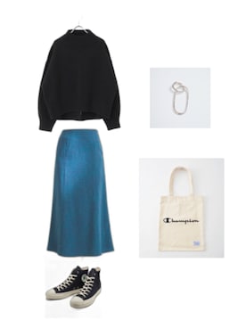 Hana.さん（レディース・155cm）の冬コーディネート