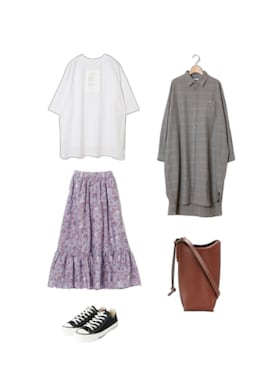 「mmts（マミタス）のアイテム」を使った、Hana.さん（レディース・155cm）の春コーディネート