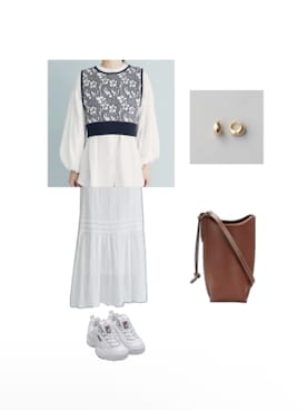 Hana.さん（レディース・155cm）の春コーディネート