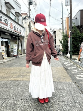 「LA VORAGINE（ラ ヴォラジネ）のアイテム」を使った、ひまりんさん（レディース・161cm）の春コーディネート