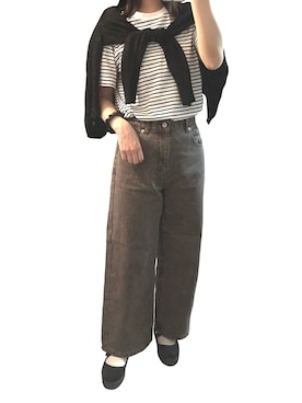 「アイテム（モカシン/デッキシューズ）」を使った、ぺりか☺︎さん（レディース・160cm）の秋コーディネート