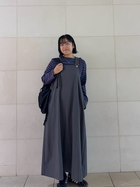 「FORK&SPOON（フォークアンドスプーン）のアイテム（ワンピース）」を使った、izm0327さん（レディース・157cm）の秋コーディネート