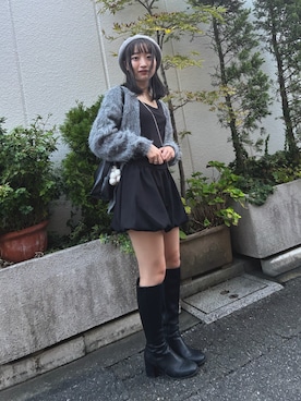 「アイテム（ハンチング/ベレー帽）」を使った、あみゅさん（レディース・157cm・20代）の秋コーディネート