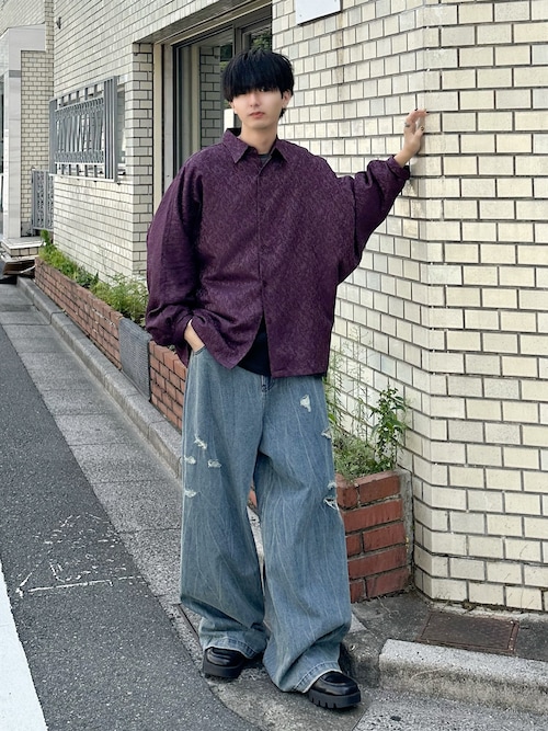 VOAAOV バギーデニム ワイドパンツ VOAAOV バギーデニム ワイドパンツ