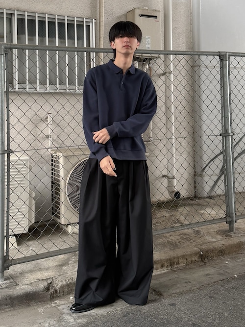 ASTRONOMY トレーナー スウェット リラクシングショート丈ポロ